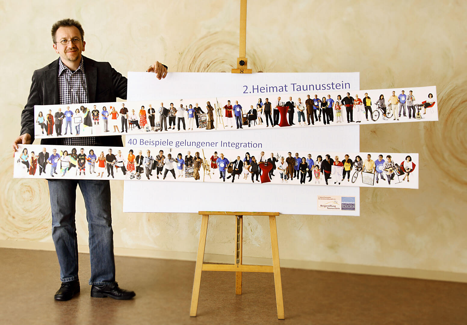 Sondercollage für Finisage-Versteigerung in Cooperation mit der Bürgerstiftung Tsst