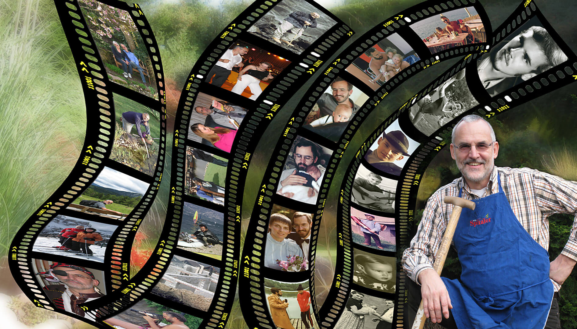 Geburtstagscollage im Filmlook