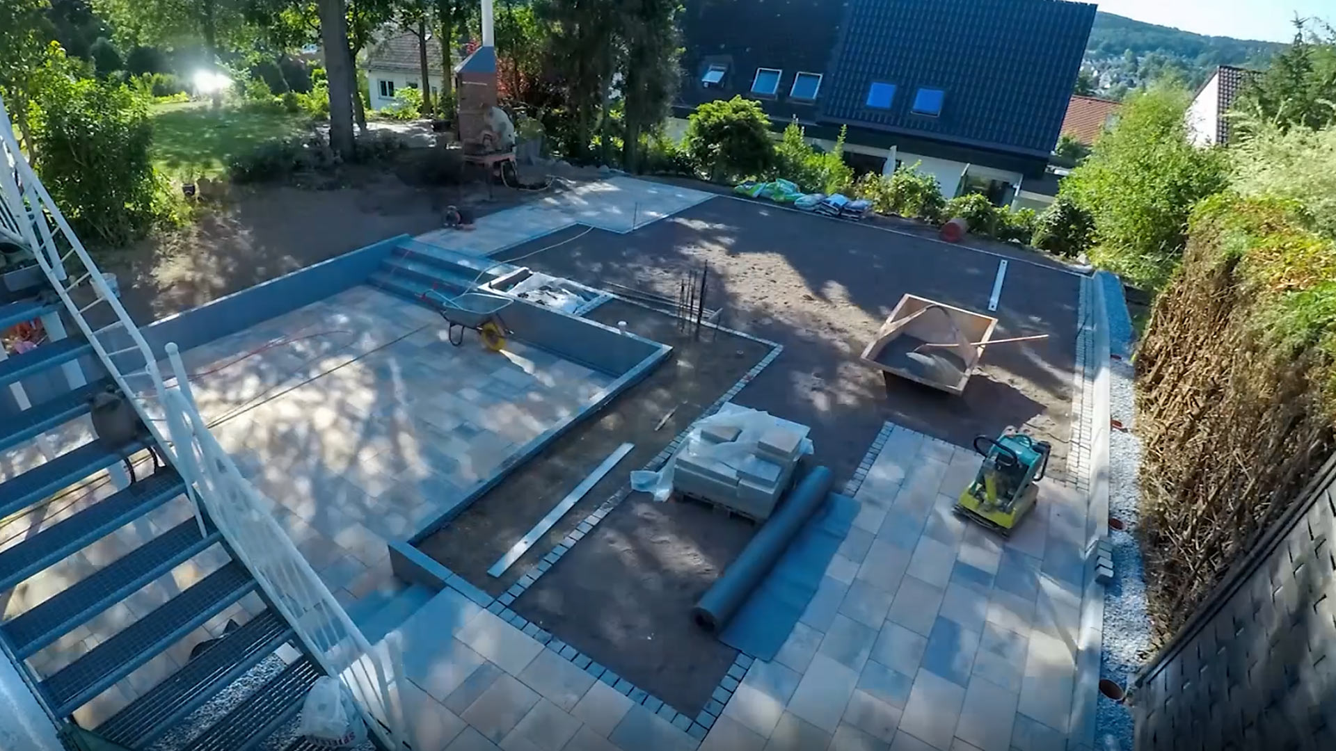 Gartengestaltung mit Langzeitteitraffer+Normalclips
